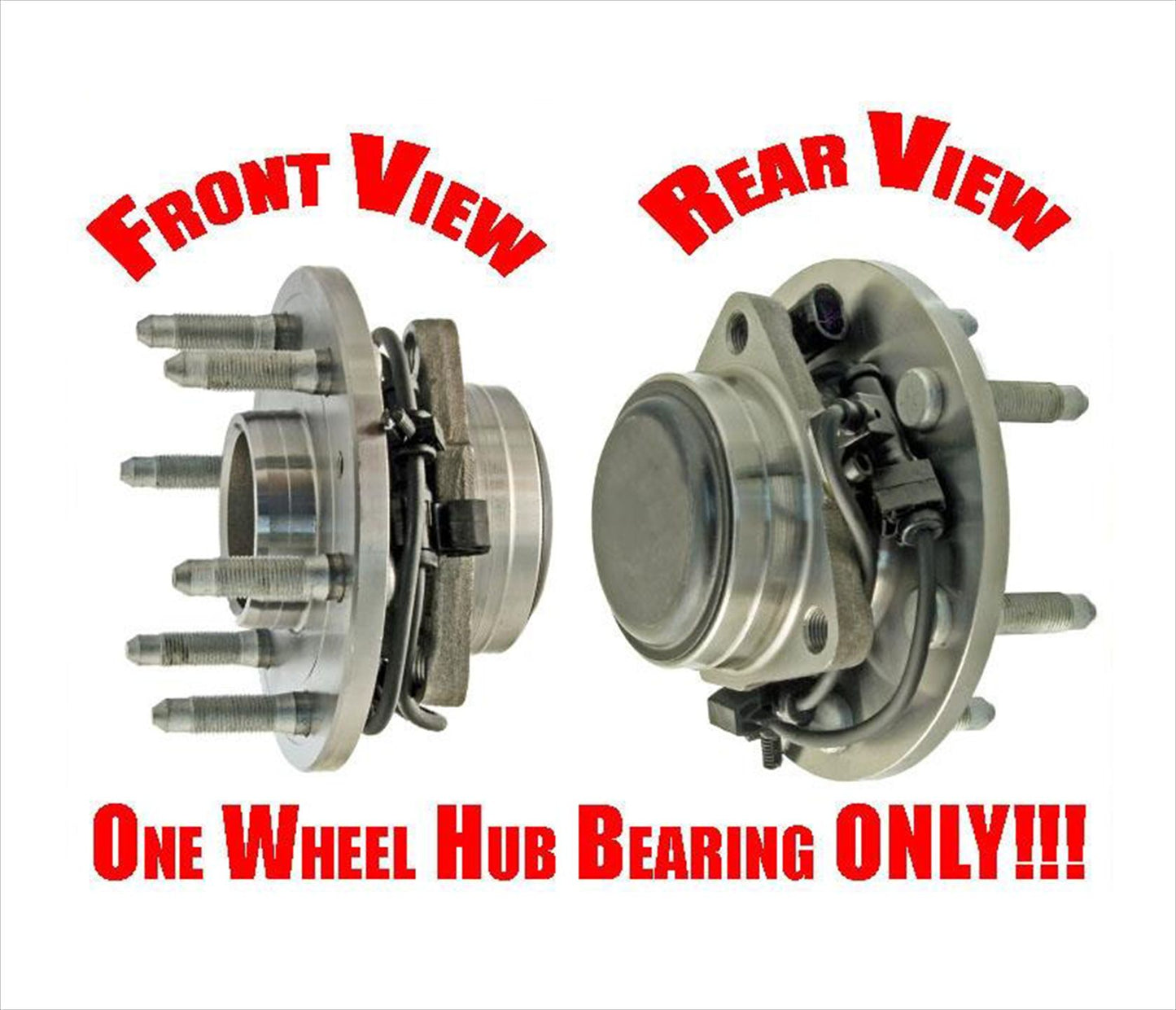 Conjunto de cubo de rueda delantera para Silverado 1500 99-06, tracción trasera, 6 pernos