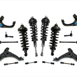 Se adapta a Ford Explorer 06-10, puntales delanteros y traseros, brazos de control, rótulas, varillas de amarre