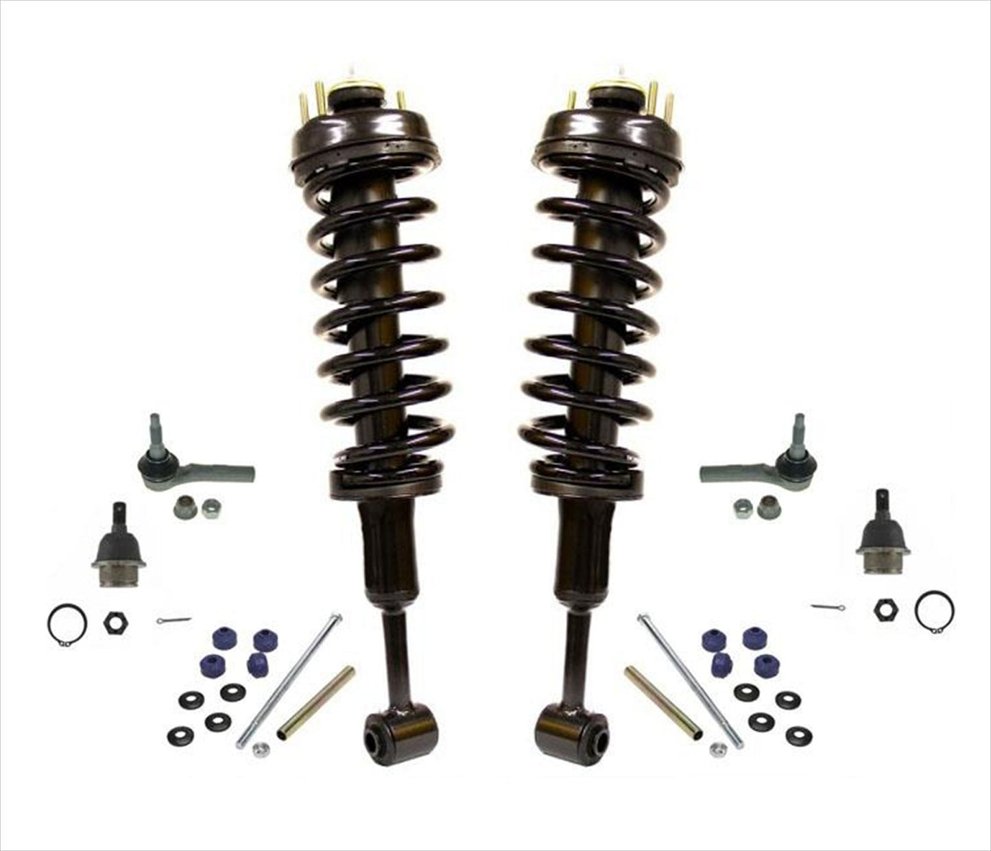 Fits For Ford 06-10 Explorer Frt Coil Spring Strut Mount Sway Bar Tie Rod 8Pc Kt