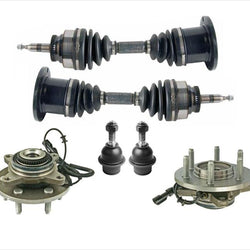 For 05-08 Ford F150 Four Wheel Drive 6Lug Hubs Bearings CV Shafts Ball Joints