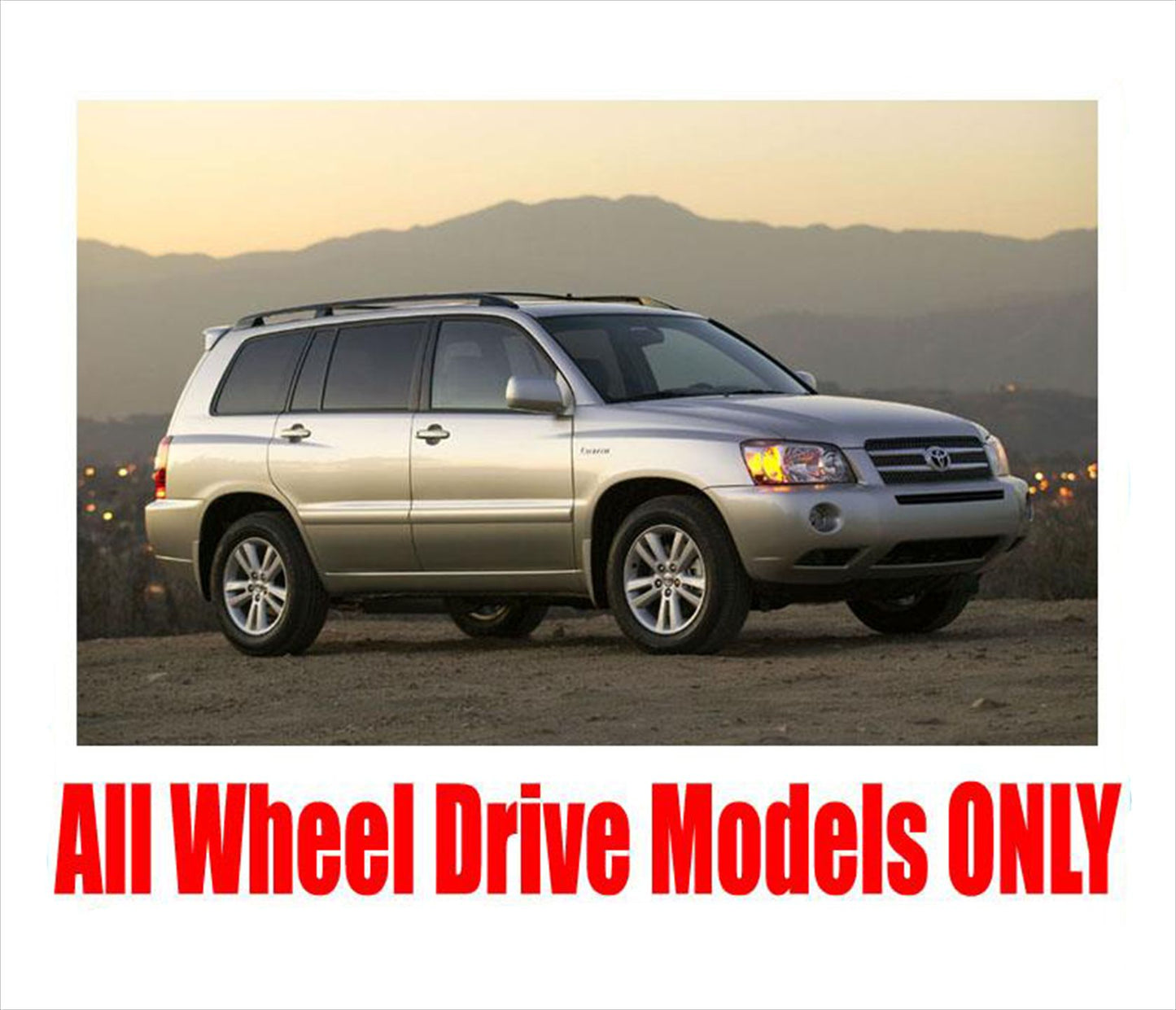 Front CV Drive Axles for 01-07 Toyota Highlander 4x4 All Wheel Drive