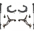 Front Complete Struts Lower & Upper Control Arms W BJ For 11-15 Dodge Durango