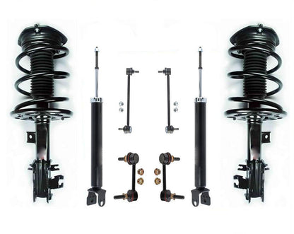 Kit de 8 amortiguadores traseros y eslabones de resorte delantero para Maxima S SV Sedan 09-13