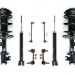 Front Coil Spring Strut Rear Shocks & Links 8Pcs Kit For 09-13 Maxima S SV Sedan