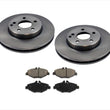Fits For Base Model 03-09 E320 Rear Wheel Drive Front Disc Brake Rotors & Pads