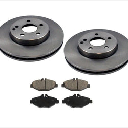 Fits For Base Model 03-09 E320 Rear Wheel Drive Front Disc Brake Rotors & Pads
