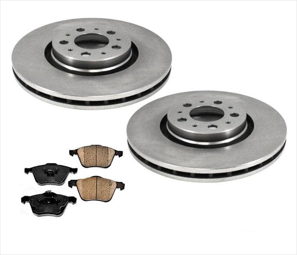 For 03-10 Volvo XC90 Only With 317MM 12.4 Inch Front Brake Rotors Ceramic Pads