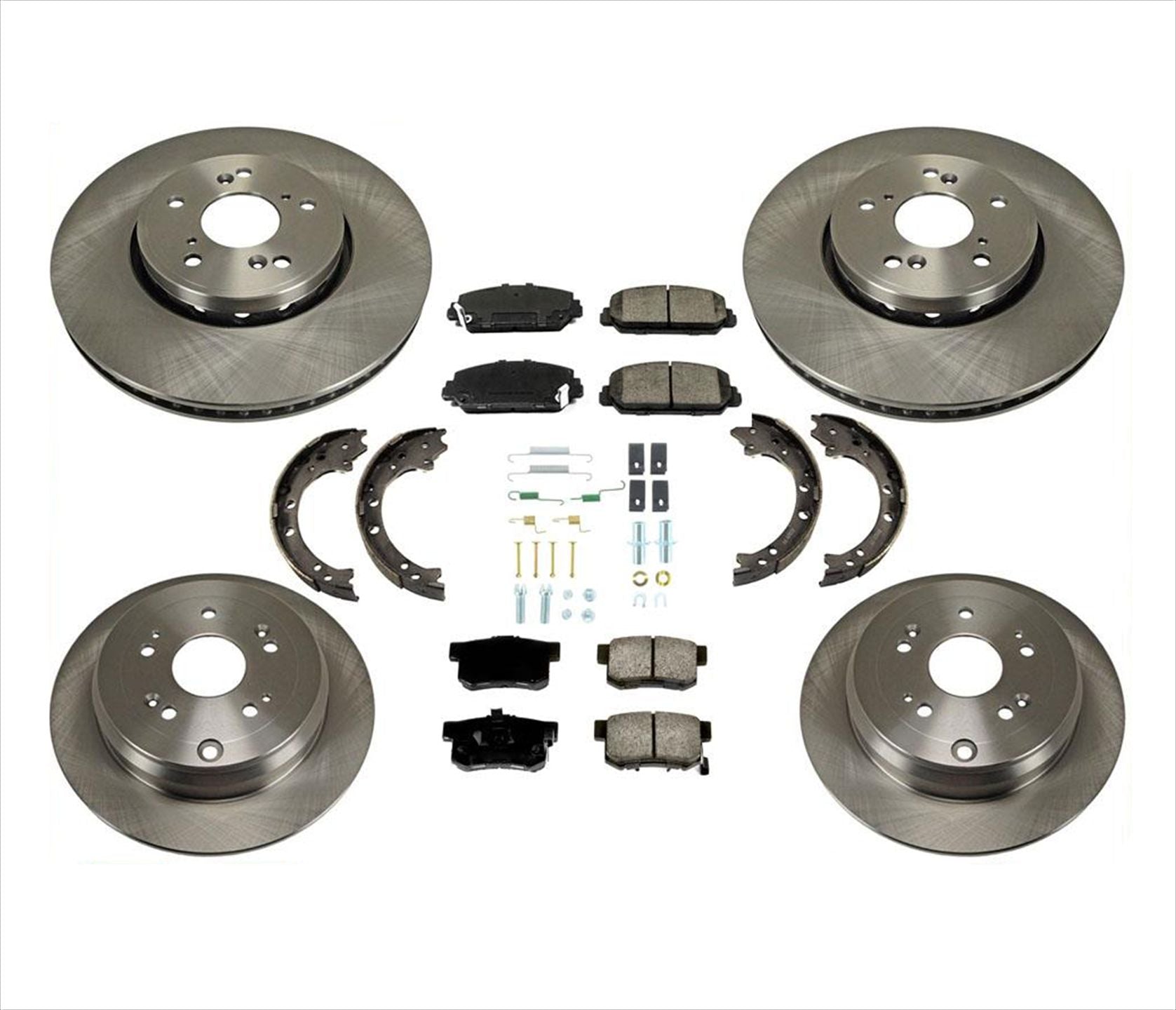 Rotores de disco delanteros y traseros de cerámica para Acura RDX 13-18, kit de 8 piezas
