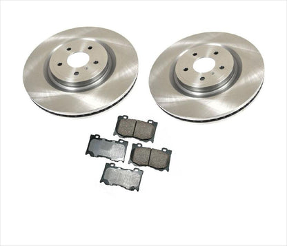 Front Rotors & Brake Pads For Nissan 370Z 09-19 W/ Nismo 355MM 4 Piston Caliber