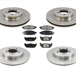 Fits For 2003-05 Lincoln Aviator Front & Rear Brake Rotors & Pads 6Pc