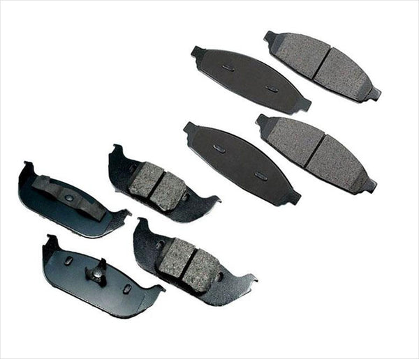 Fits Lincoln Aviator 2003-2005 Set of Front & Rear Metallic Brake Pads