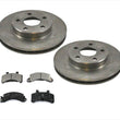 For 85-91 Cavalier 85-90 Grand Am Front Disc Brake Rotors & Ceramic Pads 3pc Kit