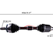 Drivers Side CV Axle Shaft Assembly Manual Transmission 11-15 for Scion TC 2.5L