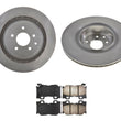 For 09-19 Nissan 370Z With Nismo 350MM 4 Piston Caliber Brake REAR Rotors Pads