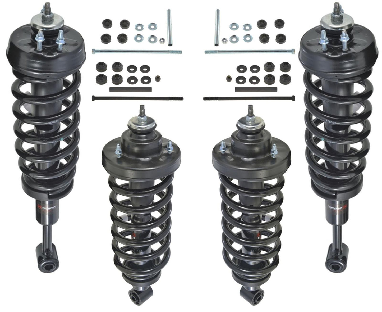 For 06-10 Ford Explorer Front & Rear Complete Springs Struts & Sway Bar Links
