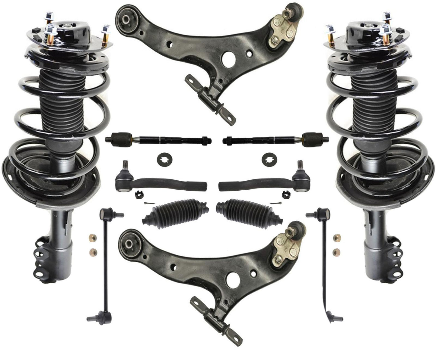 Front Complete Spring Struts for 06-08 Toyota Solara SLE 2.4L 2 Door Coupe 12pc