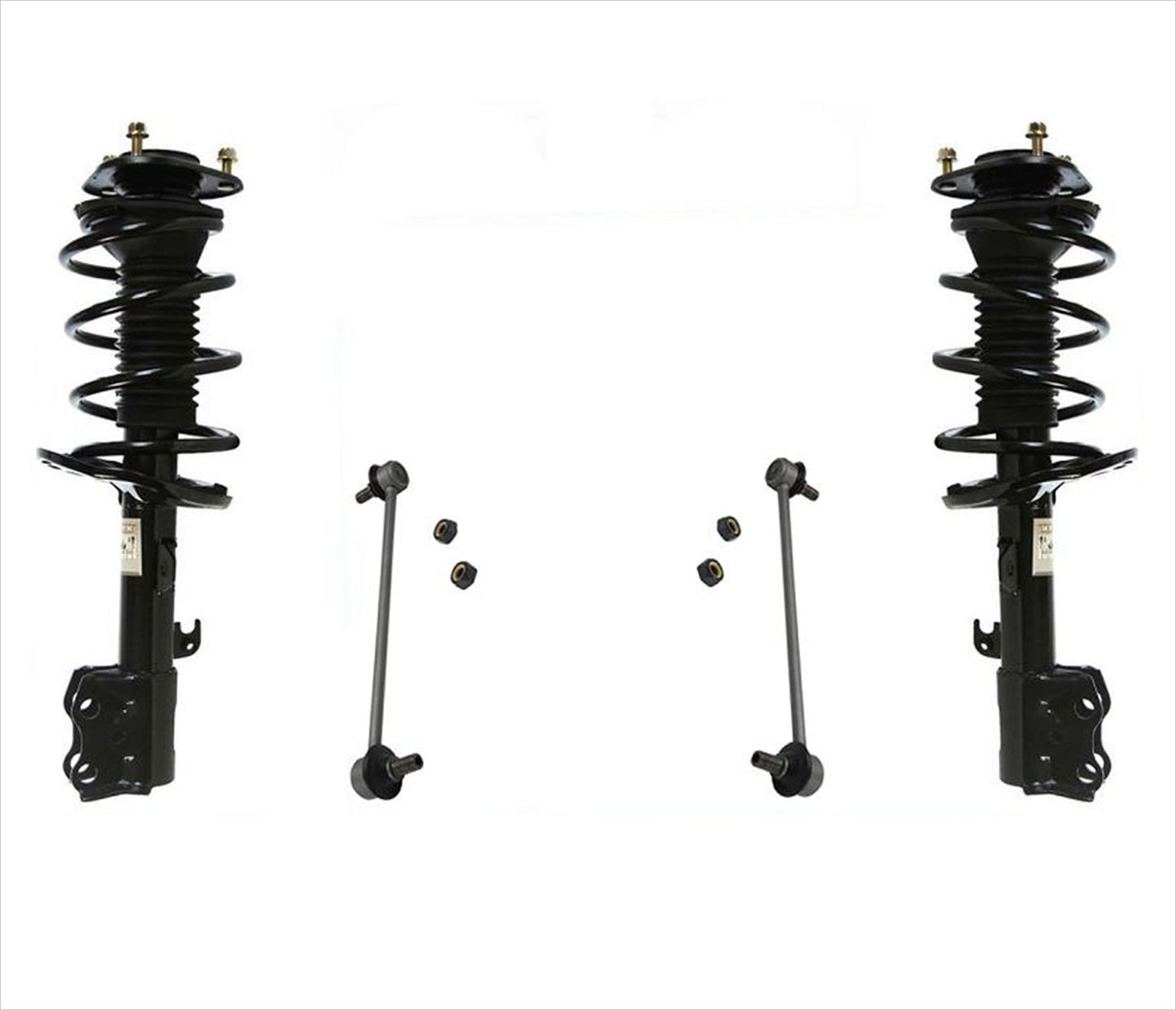 Front Left & Right Complete Struts & Sway Bar Links For Toyota Corolla 14-2019