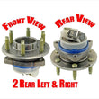 1 Pair of 6 Stud Rear Wheel Hub Bearing Assembly for Cadillac 04-09 SRX (2)