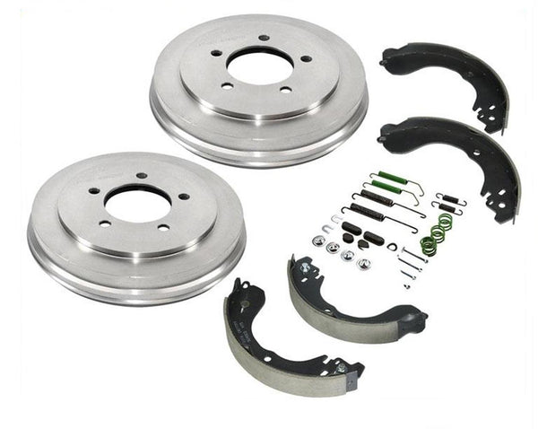 Nuevo freno Nuevos tambores y zapatas de freno Resortes Kit de 4 piezas para Jeep Patriot Compass 07-17