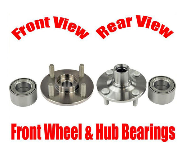 2 Front Wheel Hub & Bearings for Scion xB 04-06 for Toyota Echo 00-05