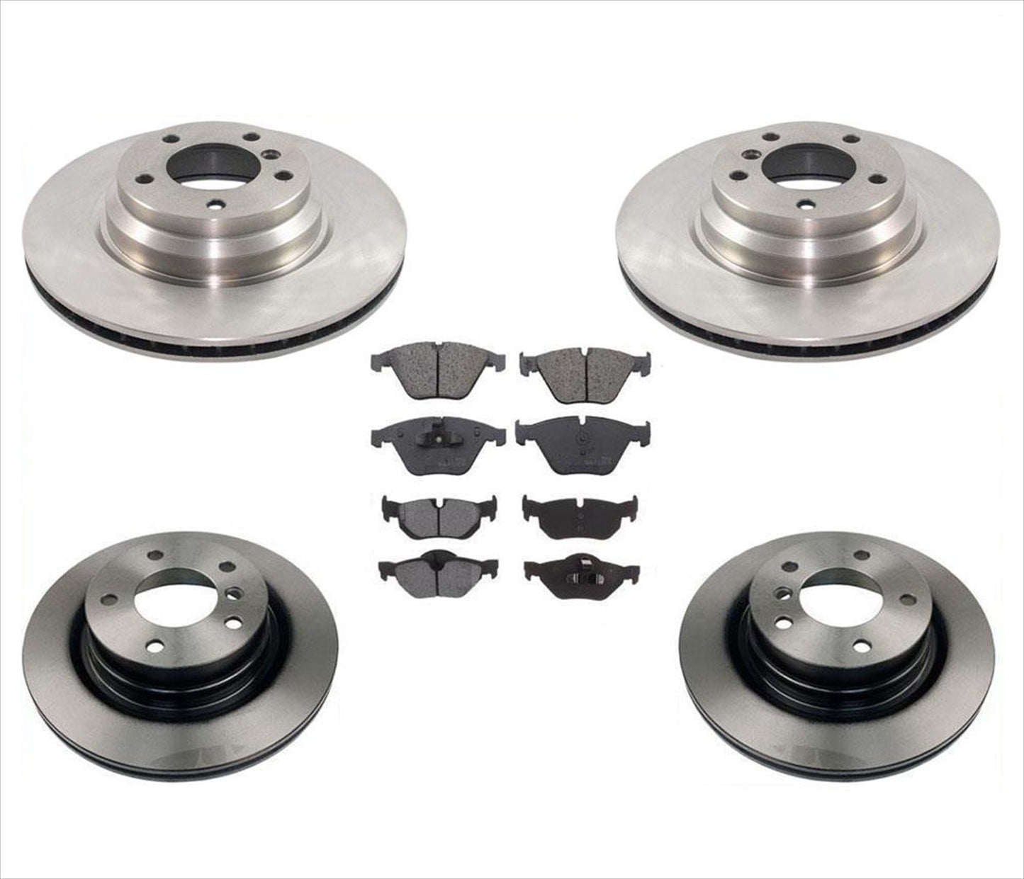 Rotores de freno F&amp;R de cerámica y pastillas de 7 piezas para Bmw X1 AWD X Drive 2.0L 12-15 solamente