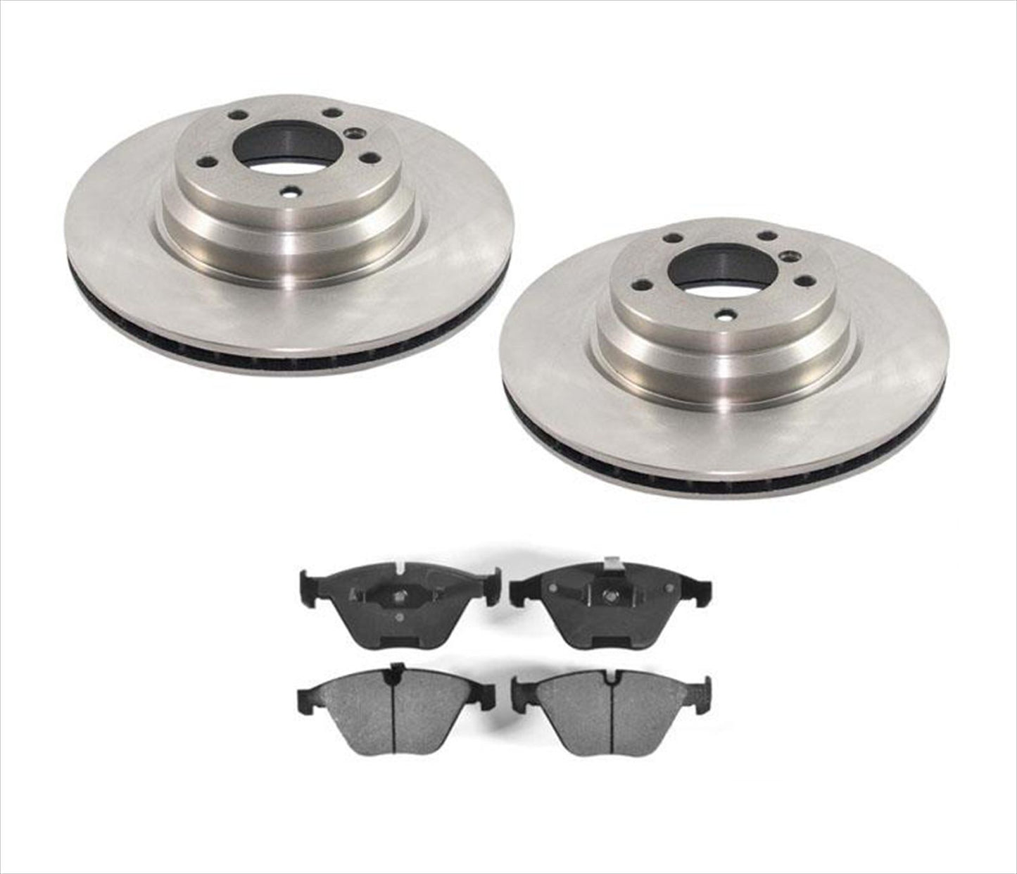 Fits For 12-15 BMW X1 2.0L (2) Front Disc Brake Rotors & Ceramic Pads
