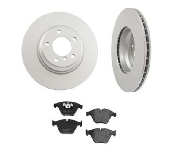 Fits For BMW 2006 E90 330i 330Xi (2) Front Disc Brake Rotors & Ceramic Pads