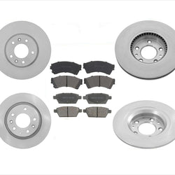 For 06-13 Mazda 6 Non Turbo 06-12 Fusion Brake Rotors & Ceramic Brake Pads 6pc