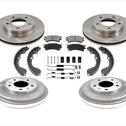 Brake Rotors Pads Brake Drums Shoes for 93-97 Ford Probe With Rear Drum Brakes