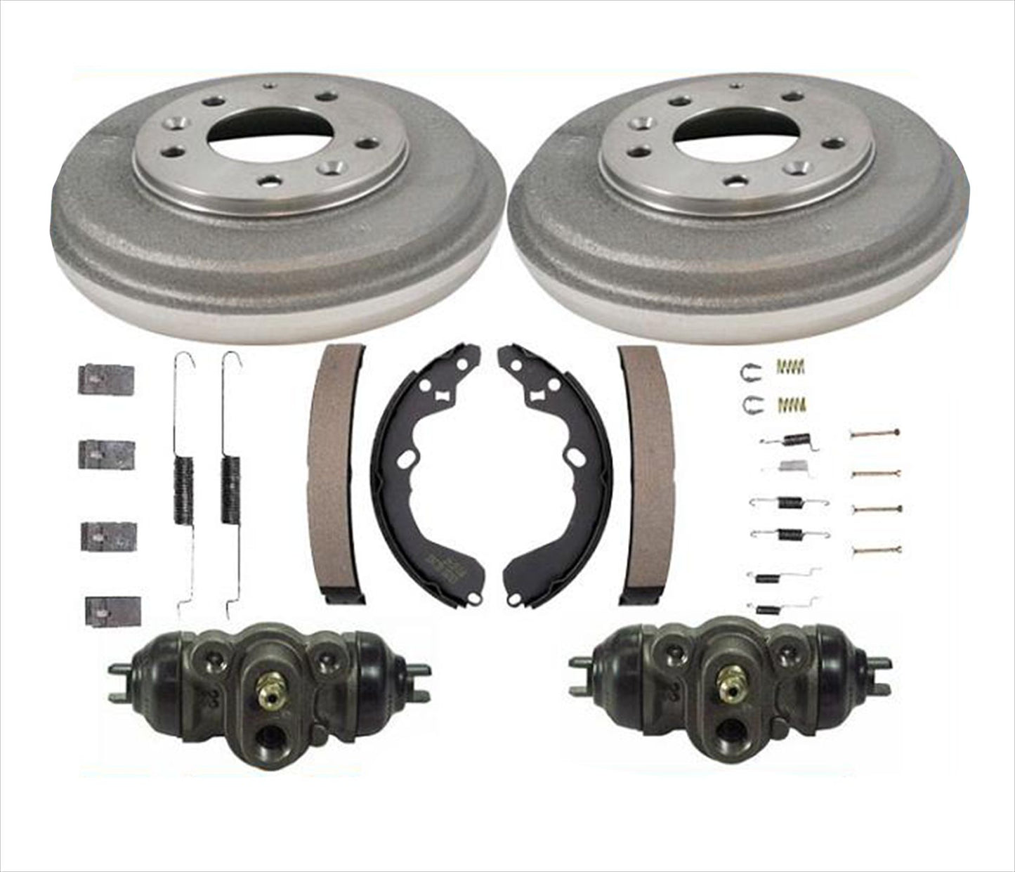 Rear Drums Shoes Spring Kit Wheel Cylinder For Mazda 626 MX6 1993-2002