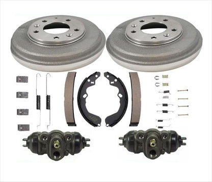 Rear Drums Shoes Spring Kit Wheel Cylinder For Mazda 626 MX6 1993-2002