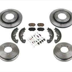 Kit de resortes para zapatos de tambores de freno, pastillas de rotores de disco de freno delantero para Suzuki XL-7 02-03