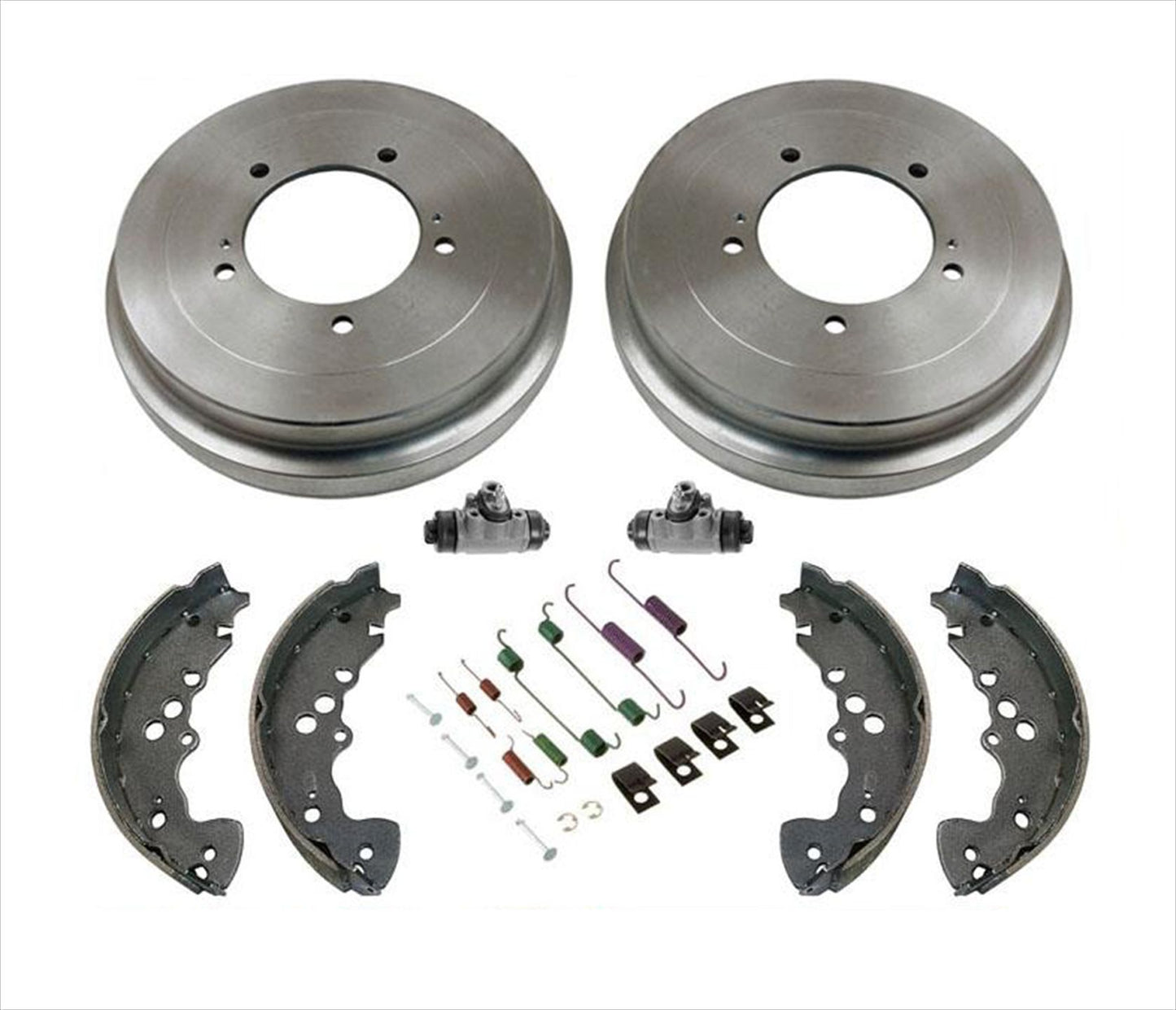 Se adapta a Suzuki XL7 2002-2006, tambores de freno trasero, resortes y zapatos de rueda, 6 piezas