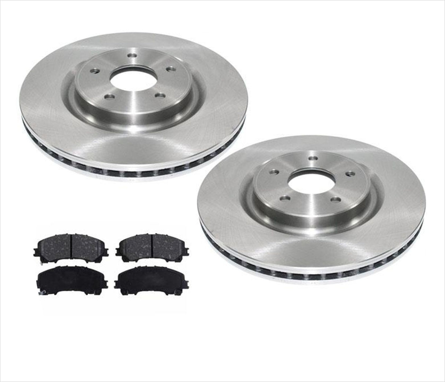 Fits For 14-17 Rogue With 3rd Row Seating Front Disc Brake Rotors & Ceramic Pads