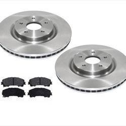 Fits For 14-17 Rogue With 3rd Row Seating Front Disc Brake Rotors & Ceramic Pads