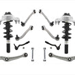 Front Complete Struts & Control Arms 12Pc Kit for Audi A4 12-15 4 Door Sedan