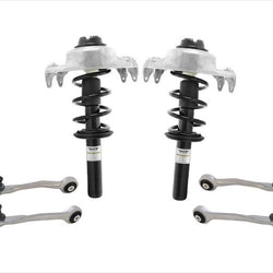 Front Non Electronic Coil Struts & Upper Control Arms for Audi A4 09-15 6pc Kit