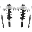 Front Non Electronic Coil Spring Struts Rear Shocks for Audi A4 09-16