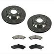 For 02-05 Trailblazer Standard 113 Inch Wheel Base 4.2L Front Brake Rotors Pads