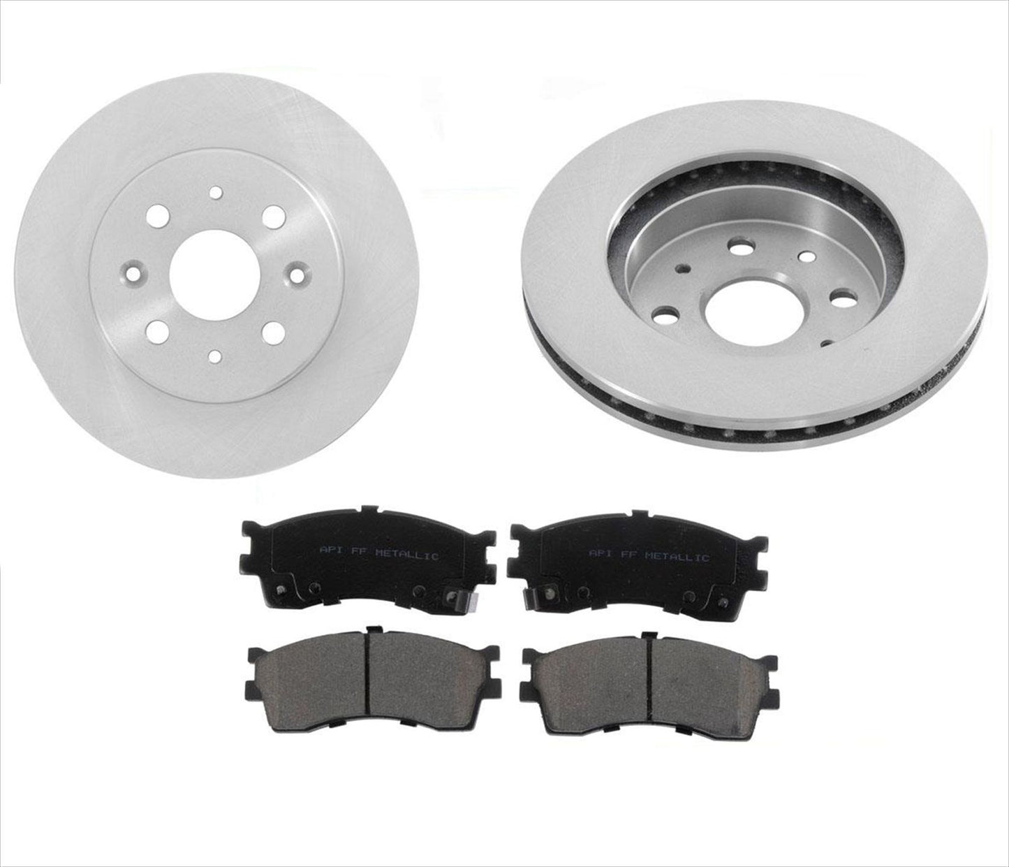 Rotor de freno de disco delantero y pastillas de freno de cerámica para Kia Rio 2003-2005