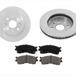 Front Disc Brake Rotor and Ceramic Brake Pads fits for Kia Rio 2003-2005