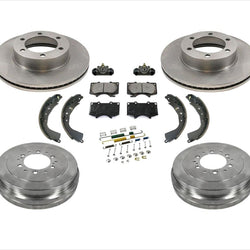 for 04-06 Tundra Front Brake Rotors & Ceramic Pads Drums Shoes Springs Cyl 9Pc