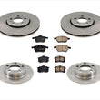 For 2000-2004 Jetta 1.8T With 288MM Front Rear Rotors & Ceramic Brake Pads