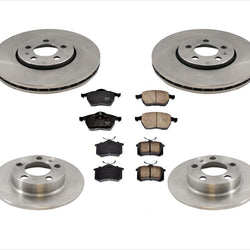 For 2000-2004 Jetta 1.8T With 288MM Front Rear Rotors & Ceramic Brake Pads