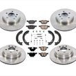 For 2007-2010 BMW X5 3.0L Gas Brake Disc Rotors Pads Parking Shoes Springs 8pc