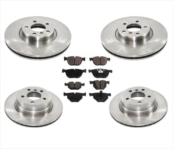 Fits For 2009-2010 XDrive 35 BMW X5 3.0L Diesel Frt & Rear Brake Rotors & Pads