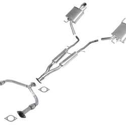 Front Pipe Y Pipe & Rear Muffler For 09-13 All Wheel Drive 4 Door Infiniti G37X