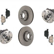 Pastillas de freno de rotor delantero y cojinete de cubo de rueda para motor de gasolina BMW X5 3.0L 07-14