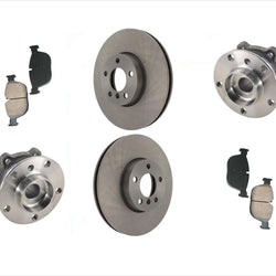 Pastillas de freno de rotor delantero y cojinete de cubo de rueda para motor de gasolina BMW X5 3.0L 07-14