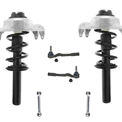 Front Non Electronic Coil Spring Struts Up Mounts For 09-16 Audi A4 4 Door 6pc